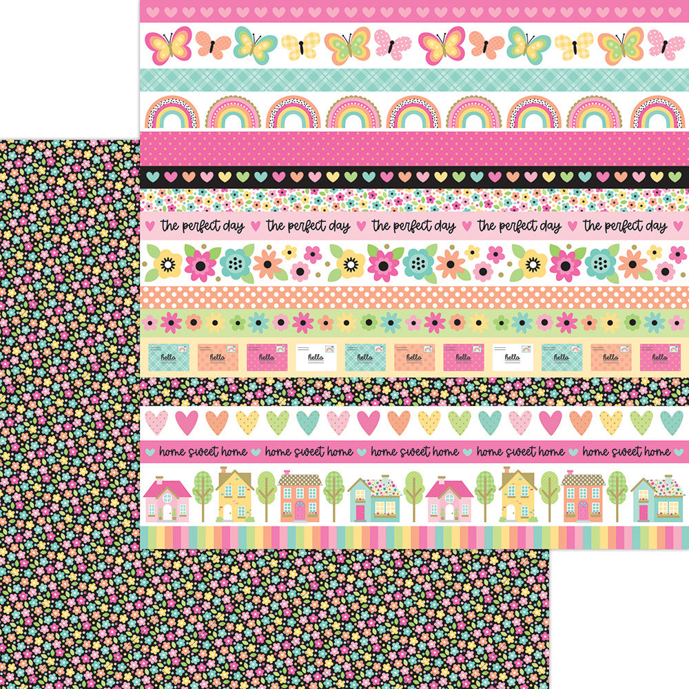 Doodlebug HELLO AGAIN 12X12 Paper Pack 13pc
