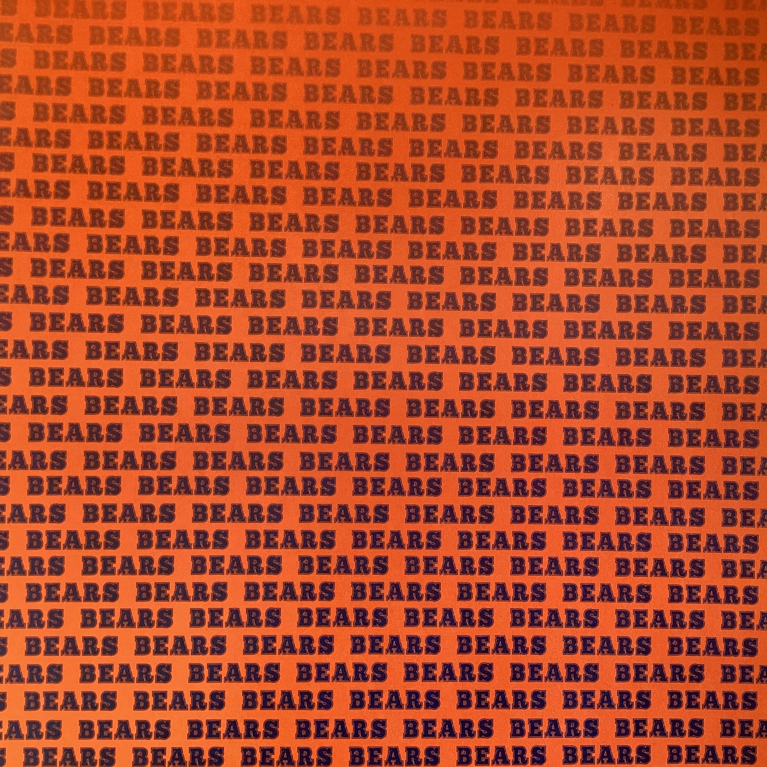 BEARS FAN FOOTBALL KIT 12&quot;X12&quot; Scrapbook Paper 8 Sheets