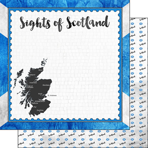 SCOTLAND ADVENTURE KIT Papers and Stickers 11pc