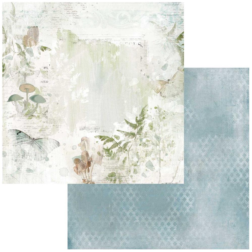 49 and Market Vintage Artistry Nature Study WOODLAND 12"X12" Scrapbook Paper