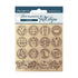 Stamperia Decorative Chips SYMBOLS CHIPBOARD 13pc