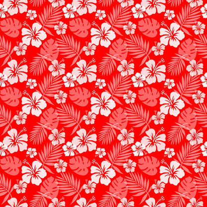 HIBISCUS Tropical Floral 6”x6” Paper Pack Scrapbook Customs