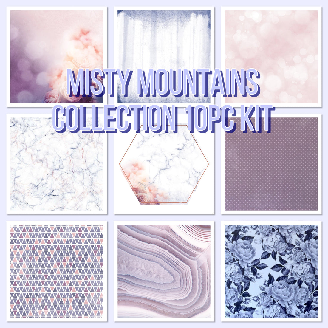 Kaisercraft MISTY MOUNTAINS Paper Kit 10pc