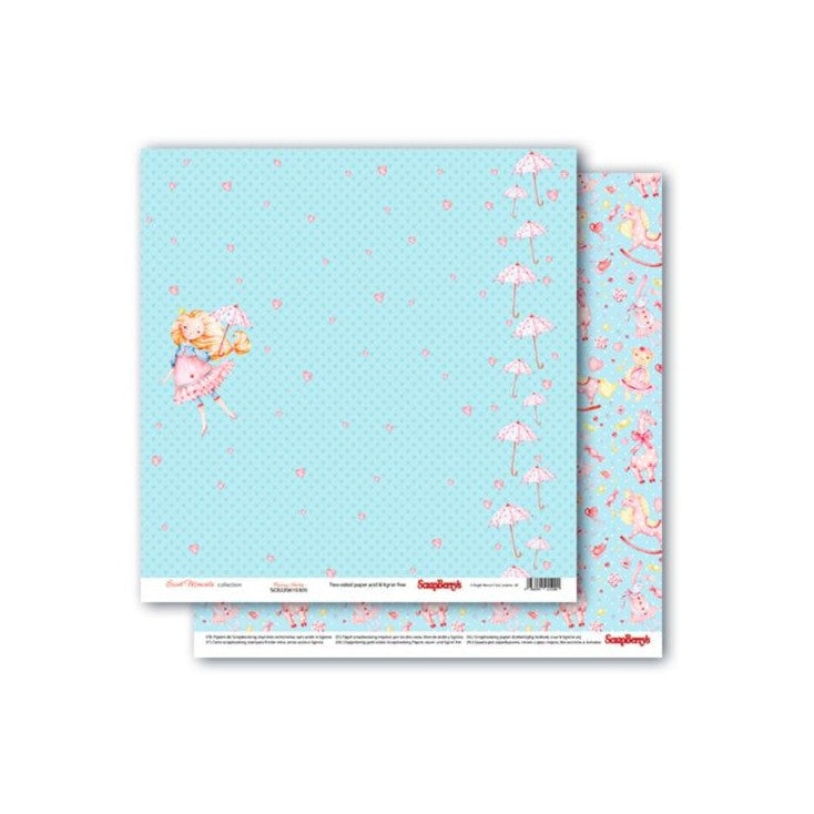 Scrapberry’s SWEET MOMENTS 12&quot;X12&quot; Scrapbook Paper Kit 7pc