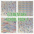 ELEMENTARY SCHOOL 12"X12" Scrapbook Papers 4pc