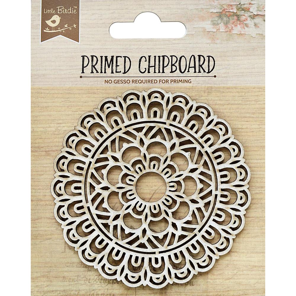 Little Birdie Primed Chipboard BLOOMING 1pc