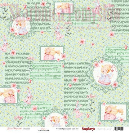 Scrapberry’s SWEET MOMENTS GOOD NIGHT 12&quot;X12&quot; Scrapbook Paper Kit 7pc