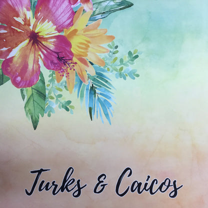 Scrapbook Customs TURKS &amp; CAICOS Getaway 12&quot;X12&quot; Tropical Paper Pack