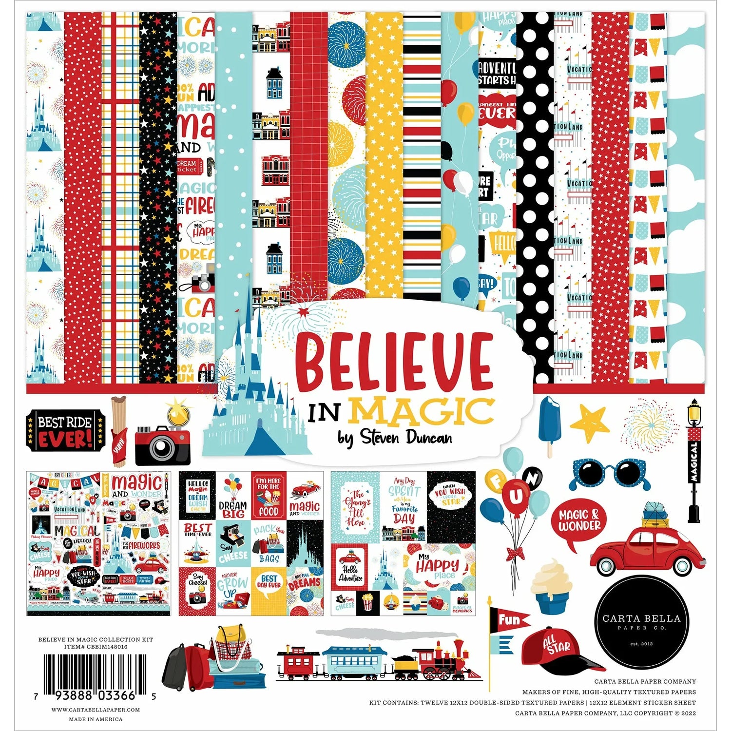 Carta Bella Believe In Magic EMBELLISHMENT Bundle 180pc