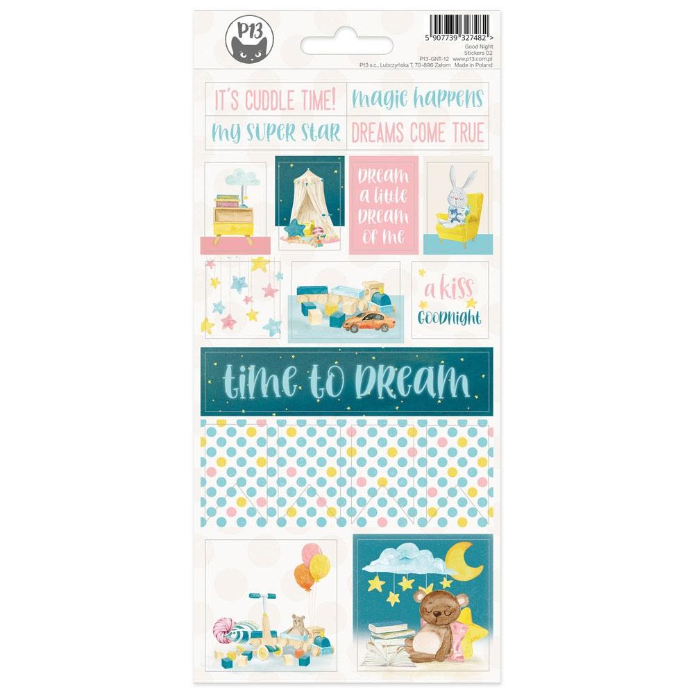 P13 GOOD NIGHT Baby Dream Stickers 18pc