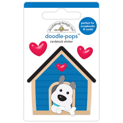 Doodlebug Doodle-Pops HAPPY HOME Stickers DoodlePops 3D 3pc