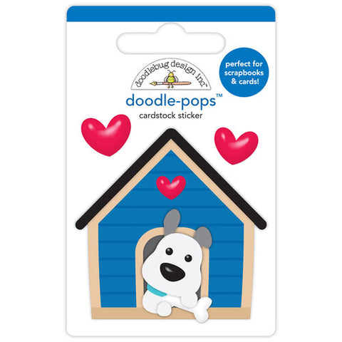 Doodlebug Doodle-Pops HAPPY HOME Stickers DoodlePops 3D 3pc