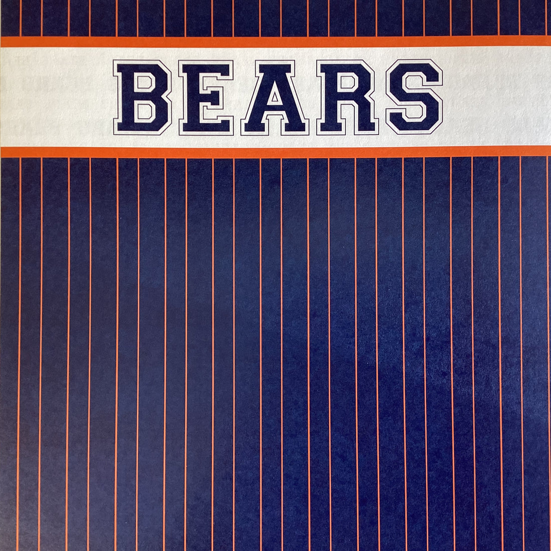 BEARS PRIDE FOOTBALL KIT 12&quot;X12&quot; Scrapbook Paper 8 Sheets