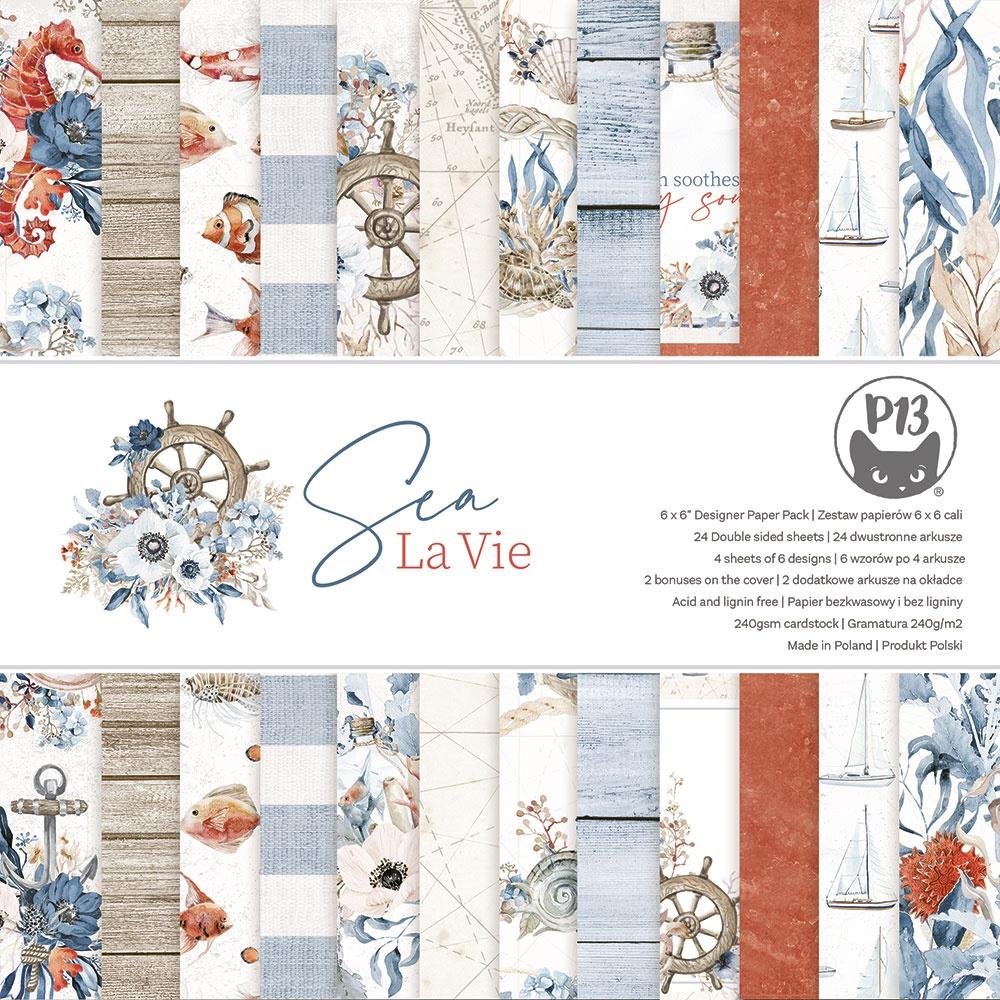 P13 SEA LA VIE 6"X6" PAPER PACK Scrapbook Pad