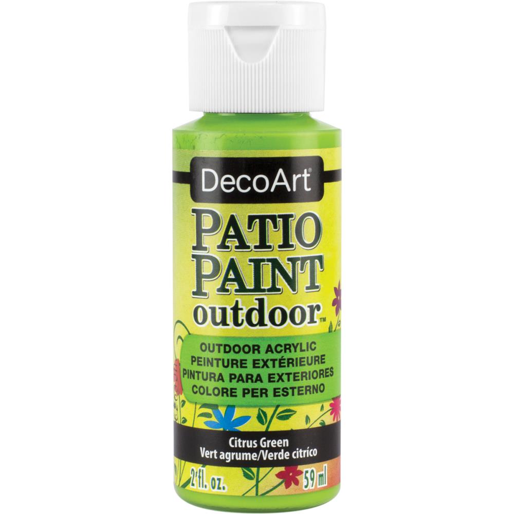 DecoArt Patio Paint CITRUS GREEN Outdoor Acrylic 2oz