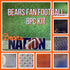 BEARS FAN FOOTBALL KIT 12"X12" Scrapbook Paper 8 Sheets