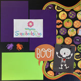 Premade Scrapbook Page TRICK OR TREAT (2) 12x12 Halloween