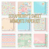 Scrapberry’s SWEET MOMENTS 12"X12" Scrapbook Paper Kit 7pc