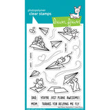 Lawn Fawn JUST PLANE AWESOME Clear Stamps 4”x6” 22pc