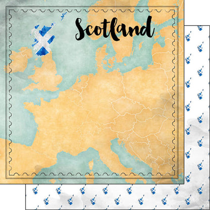 SCOTLAND ADVENTURE KIT Papers and Stickers 11pc