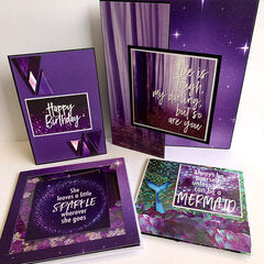 Reminisce ULTRAVIOLET Scrapbook Paper Pack 2pc