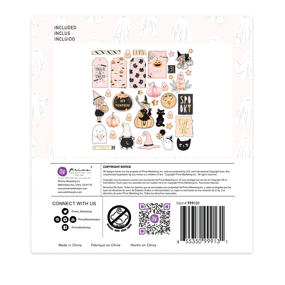 Prima Marketing LUNA HALLOWEEN EPHEMERA 2 76pc