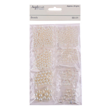 Angels Craft WHITE PEARL BEADS DIY Craft Supplies