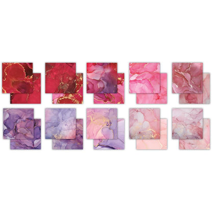 Craft Consortium Ink Drops ROSE 6”X6” Premium Paper Pad