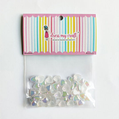 Dress My Craft Water Droplet UNICORN HEART Embellishments