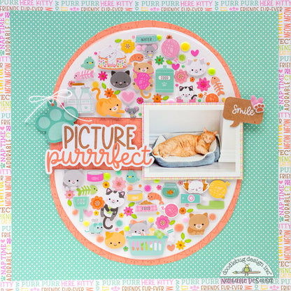 Doodlebug PRETTY KITTY Odds &amp; Ends Diecuts 137pc