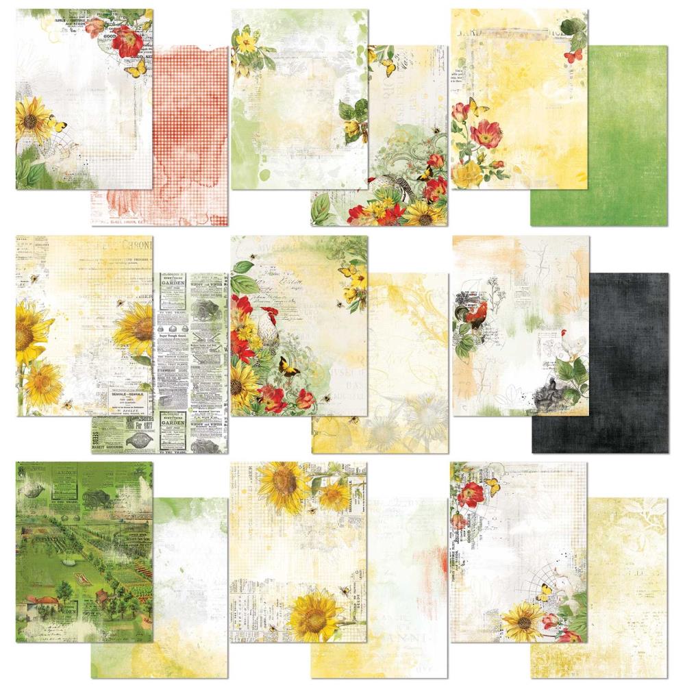 49 and Market Vintage Artistry COUNTRYSIDE 6x8” Collection Paper Pack