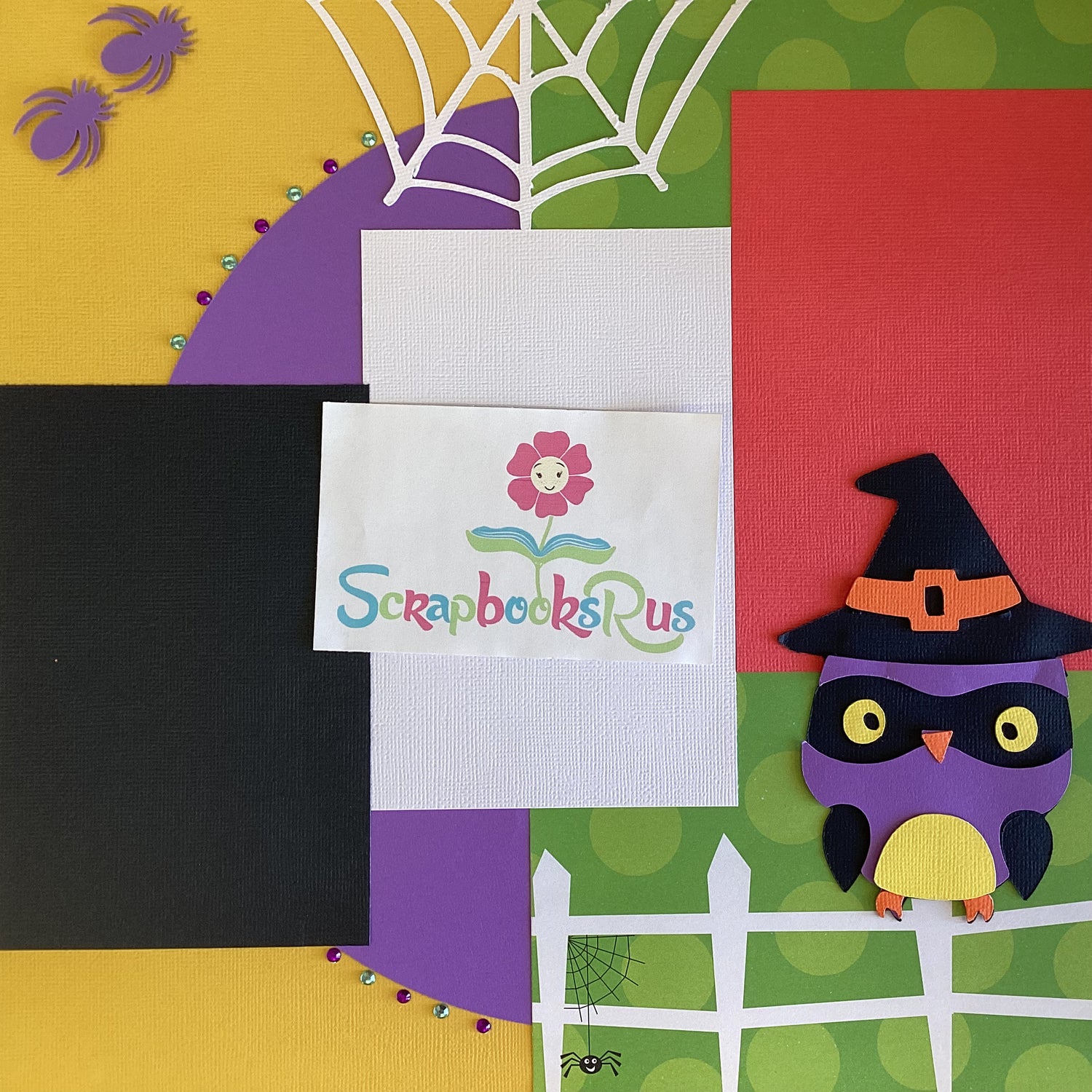 Premade Scrapbook Page HAPPY HALLOWEEN (2) 12x12 Scrapbooksrus