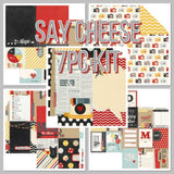 Simple Stories SAY CHEESE Scrapbook Paper Kit 7pc