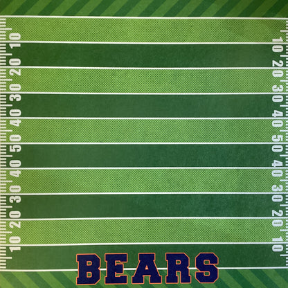 BEARS PRIDE FOOTBALL KIT 12&quot;X12&quot; Scrapbook Paper 8 Sheets