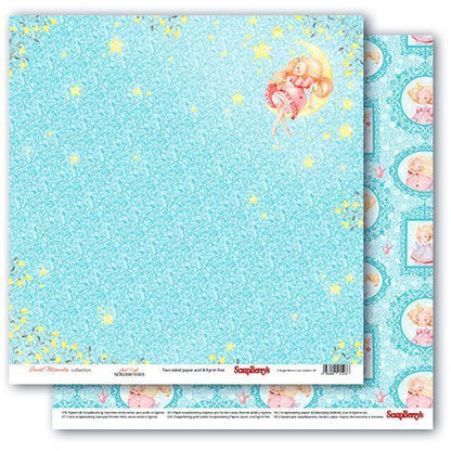 Scrapberry’s SWEET MOMENTS GOOD NIGHT 12&quot;X12&quot; Scrapbook Paper Kit 7pc