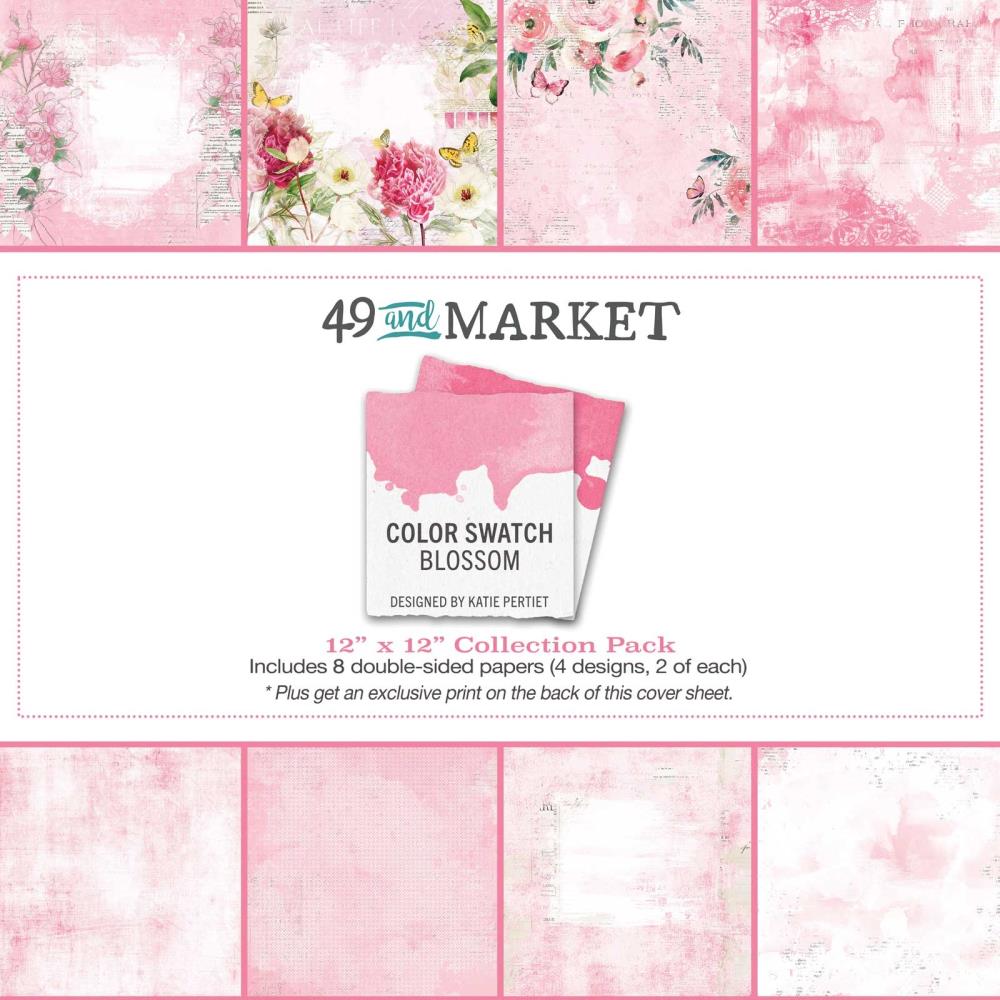49 and Market COLOR SWATCH BLOSSOM 12x12 Scrapbook Collection Paper Pack