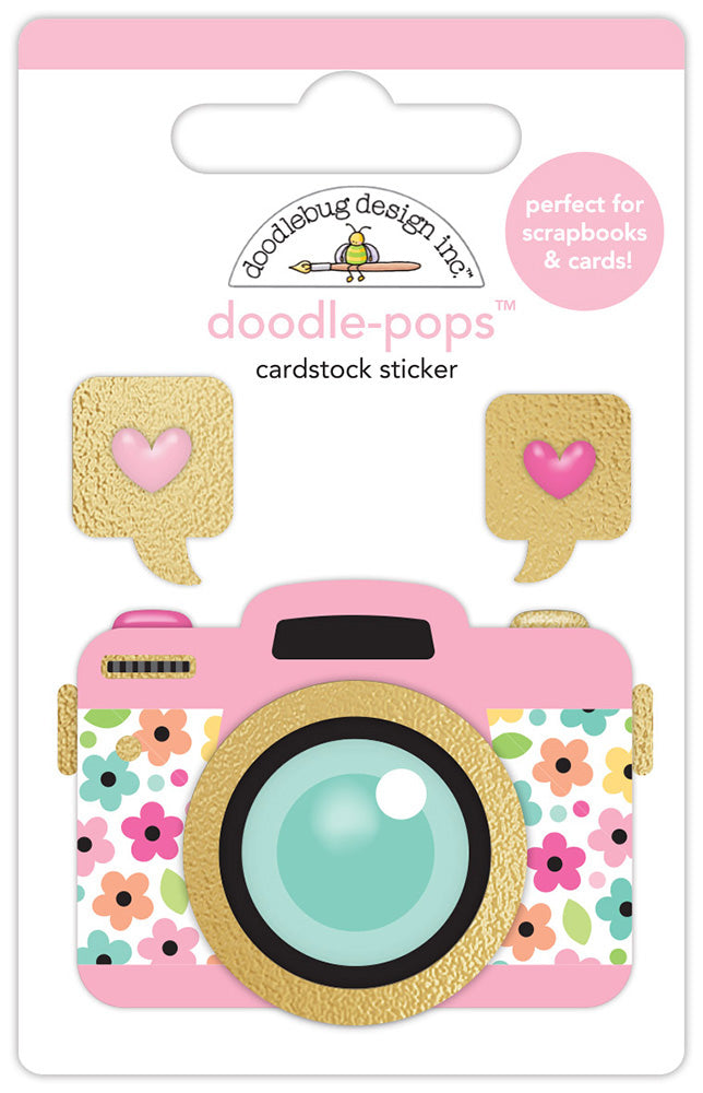 Doodlebug PRETTY PICTURE Doodle-Pops 3D Stickers