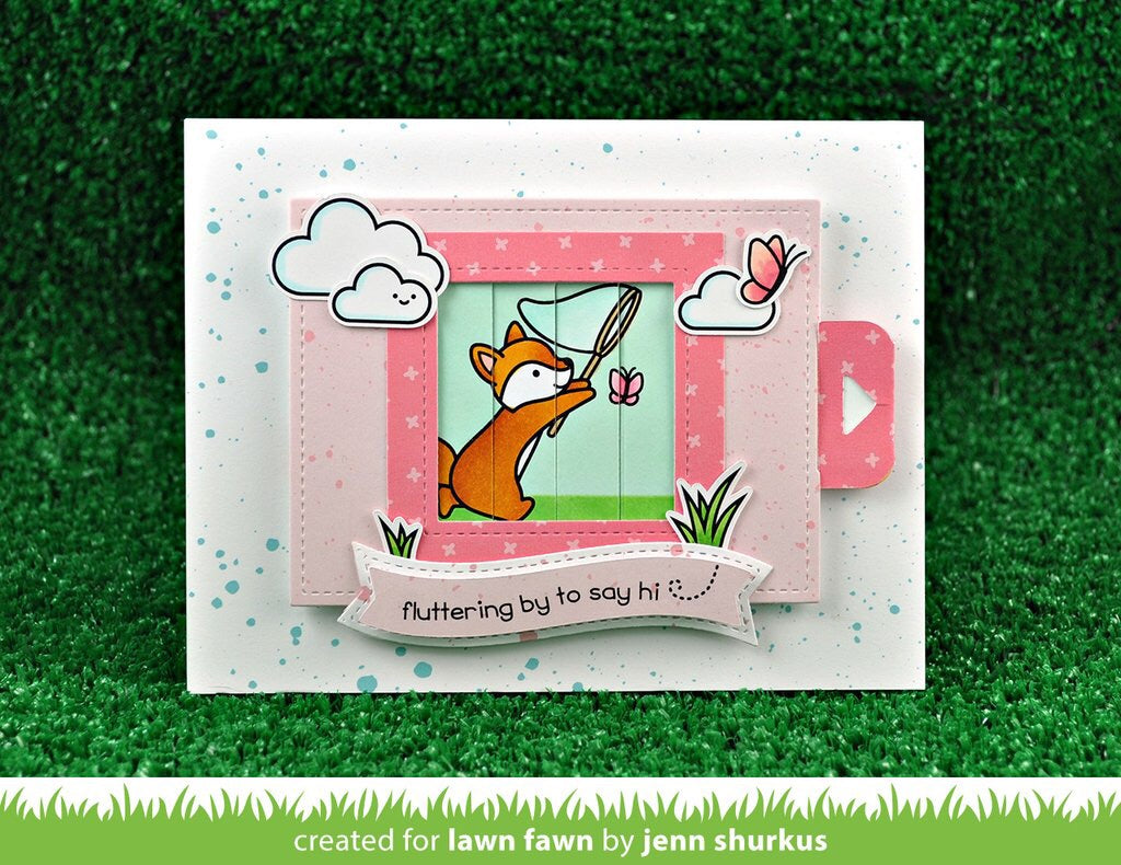 Lawn Fawn BUTTERFLY KISSES Clear Stamps 4&quot;X6&quot; Scrapbooksrus