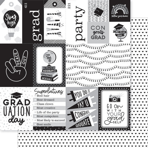 Bella Blvd CAP &amp; GOWN Graduate Collection Kit 12&quot;X12&quot;