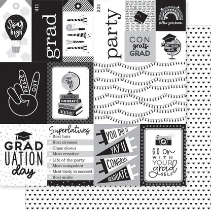 Bella Blvd CAP &amp; GOWN Graduate Collection Kit 12&quot;X12&quot;