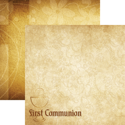 Reminisce Rites of Passage FIRST COMMUNION 12X12 Scrapbook Paper