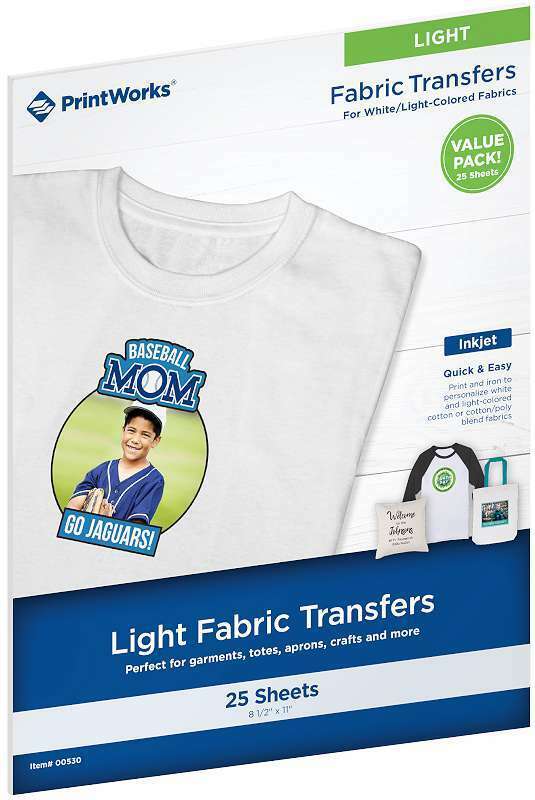 PrintWorks FABRIC TRANSFER LIGHT Value Pack