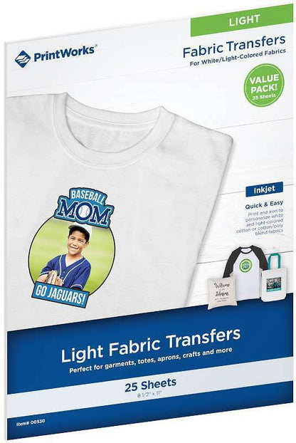 PrintWorks FABRIC TRANSFER LIGHT Value Pack