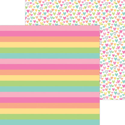 Doodlebug HELLO AGAIN 12X12 Paper Pack 13pc