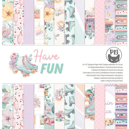 P13 HAVE FUN 12&quot;X12&quot; PAPER PACK Scrapbook Pad @Scrapbooksrus