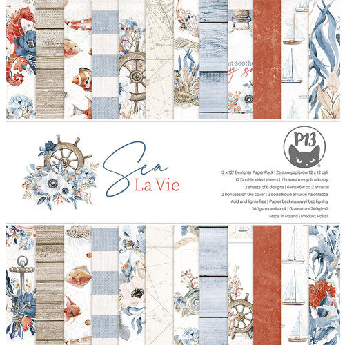 P13 SEA LA VIE 12&quot;X12&quot; PAPER PACK Scrapbook Pad @Scrapbooksrus