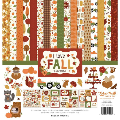 Echo Park I LOVE FALL 12&quot;x12&quot; Scrapbook Collection Kit