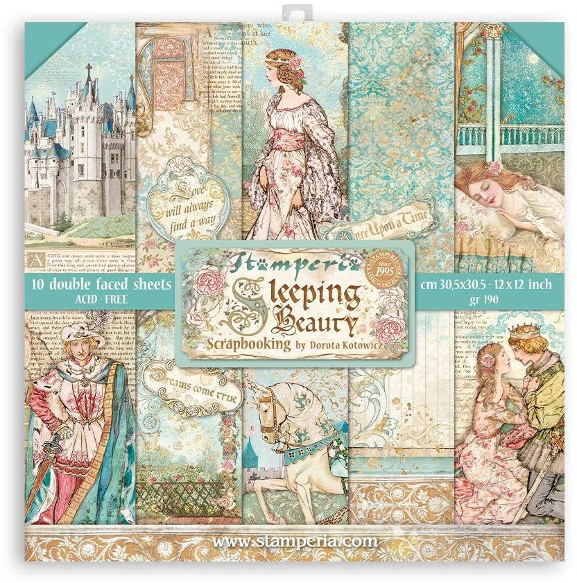 Stamperia SLEEPING BEAUTY 12"X12" Paper Pad