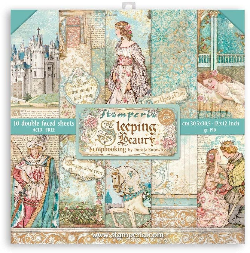 Stamperia SLEEPING BEAUTY 12&quot;X12&quot; Paper Pad
