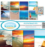 Reminisce AT THE BEACH 12"X12" Scrapbook Kit 9pc